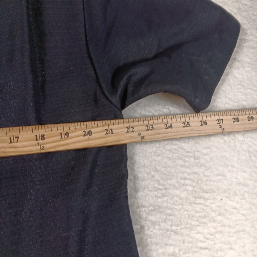Milano Bay Shirt Mens Small Black Gray Bowling Havana Cuban Collar Camp Rayon - Picture 7 of 8